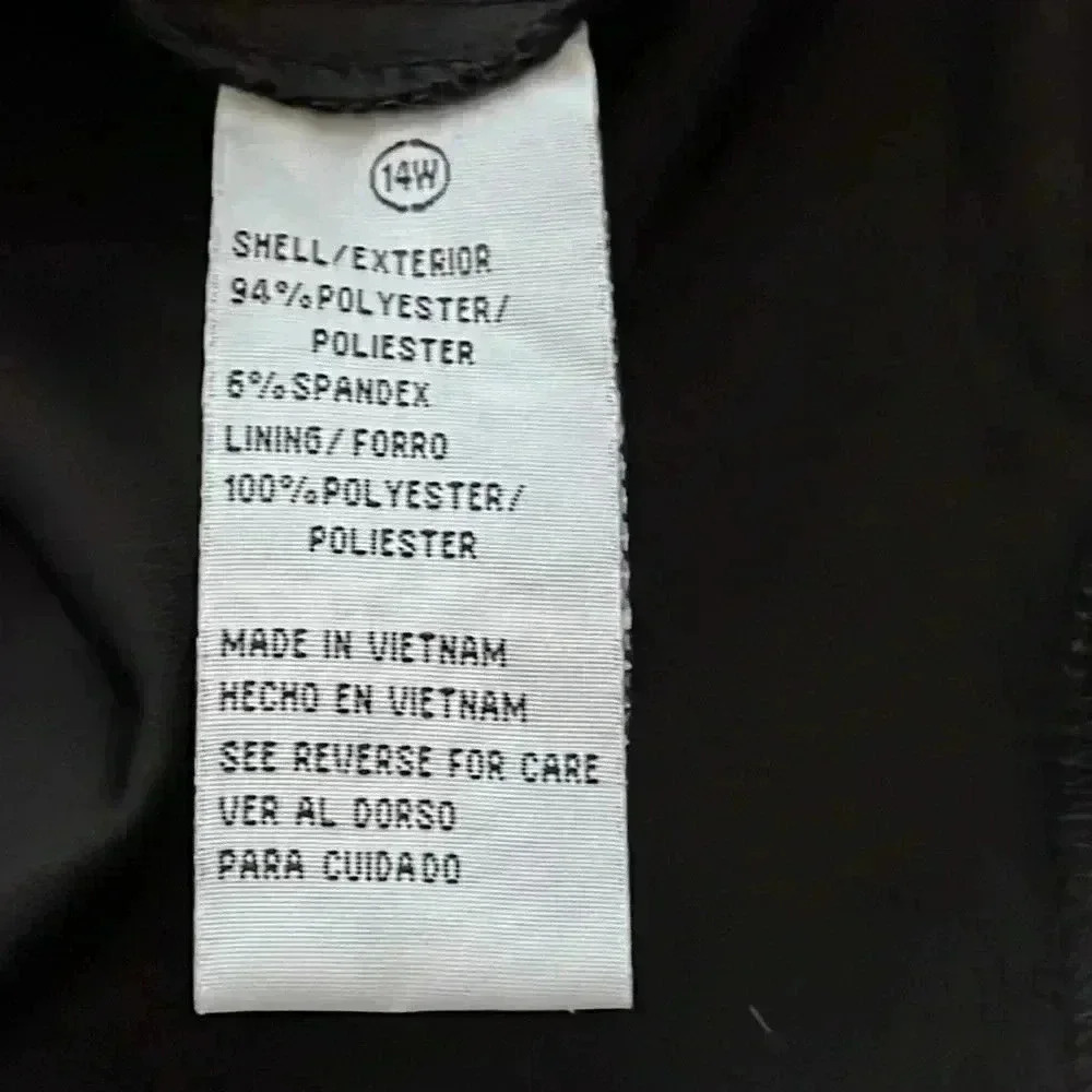 Shelby & Palmer Black Midi Tulip Dress Size 14W - Picture 7 of 8